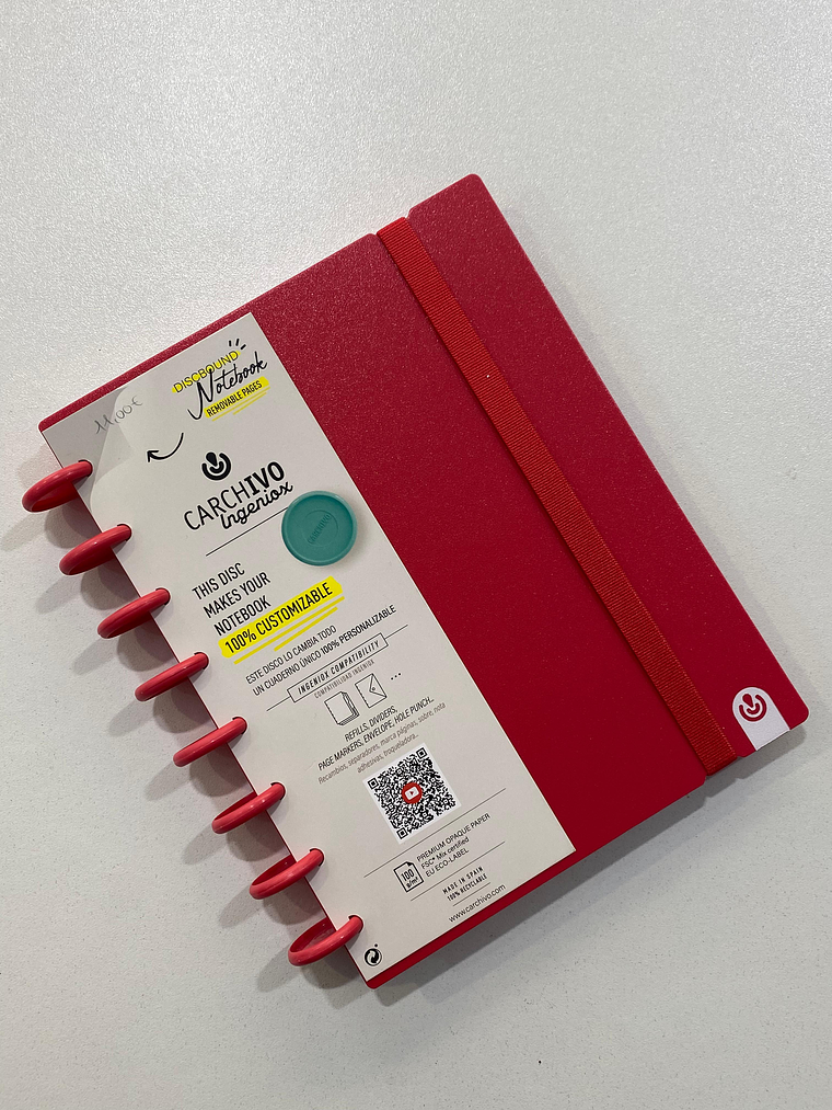 Caderno inteligente A5 Vermelho  1