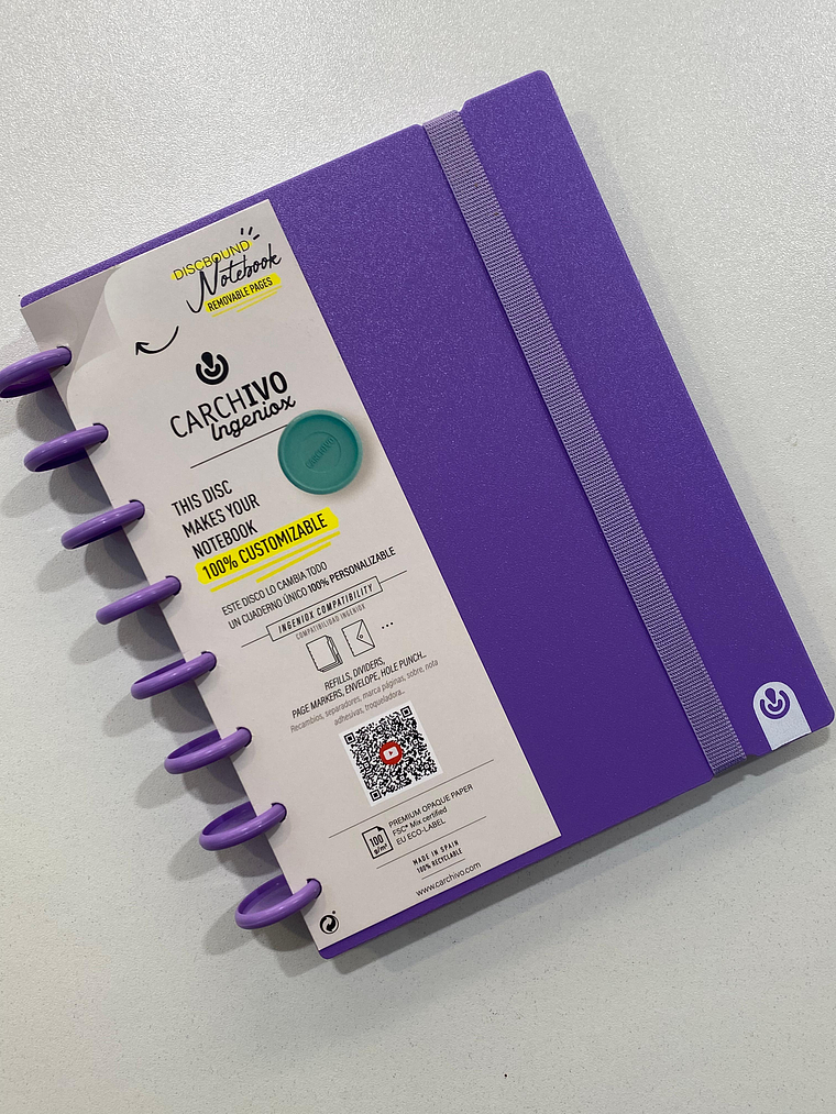Caderno inteligente A5 Roxo 1