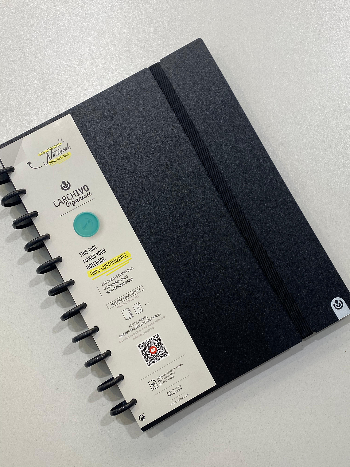 Caderno inteligente A4 preto 1