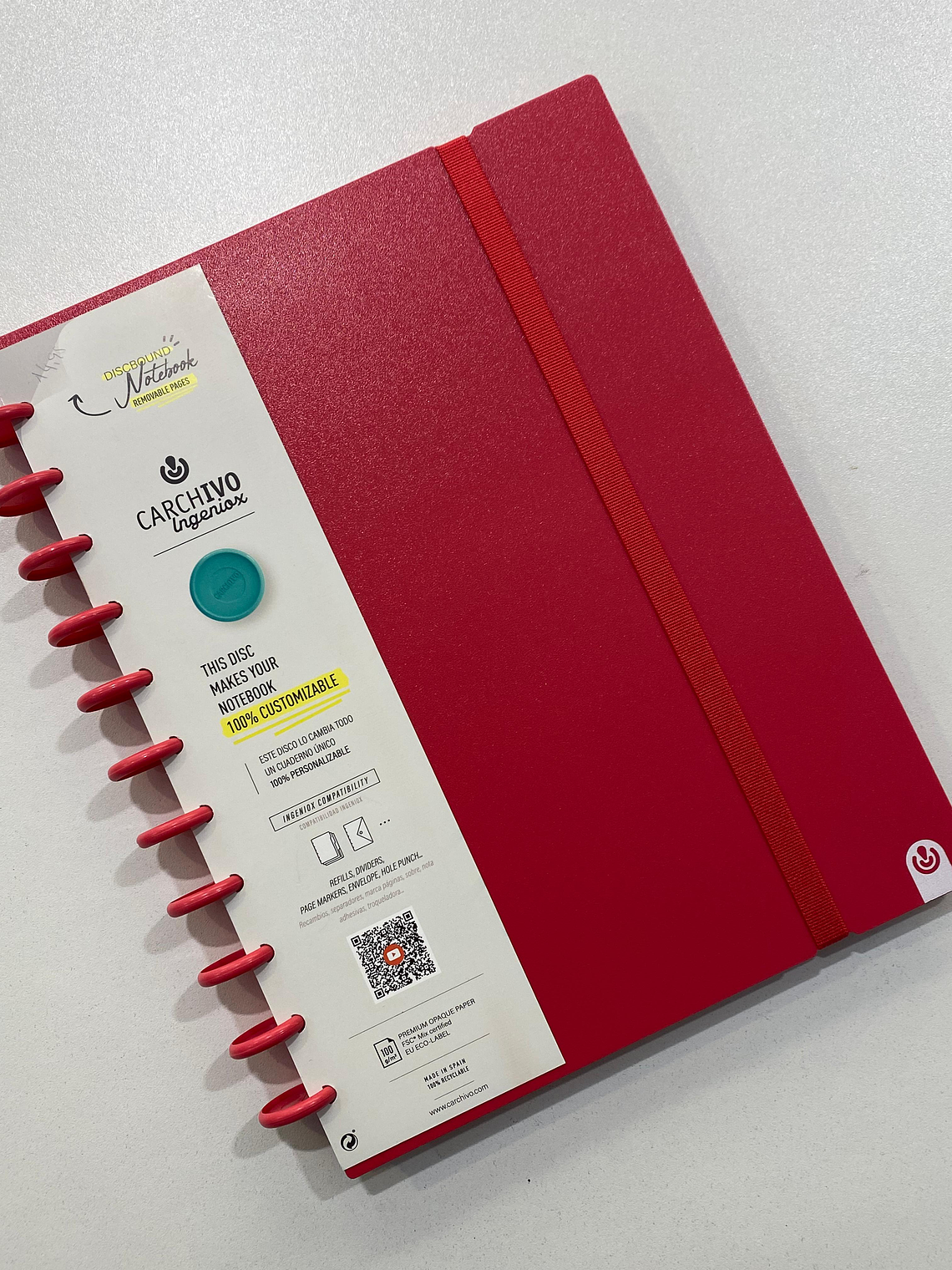 Caderno inteligente A4 Vermelho  1