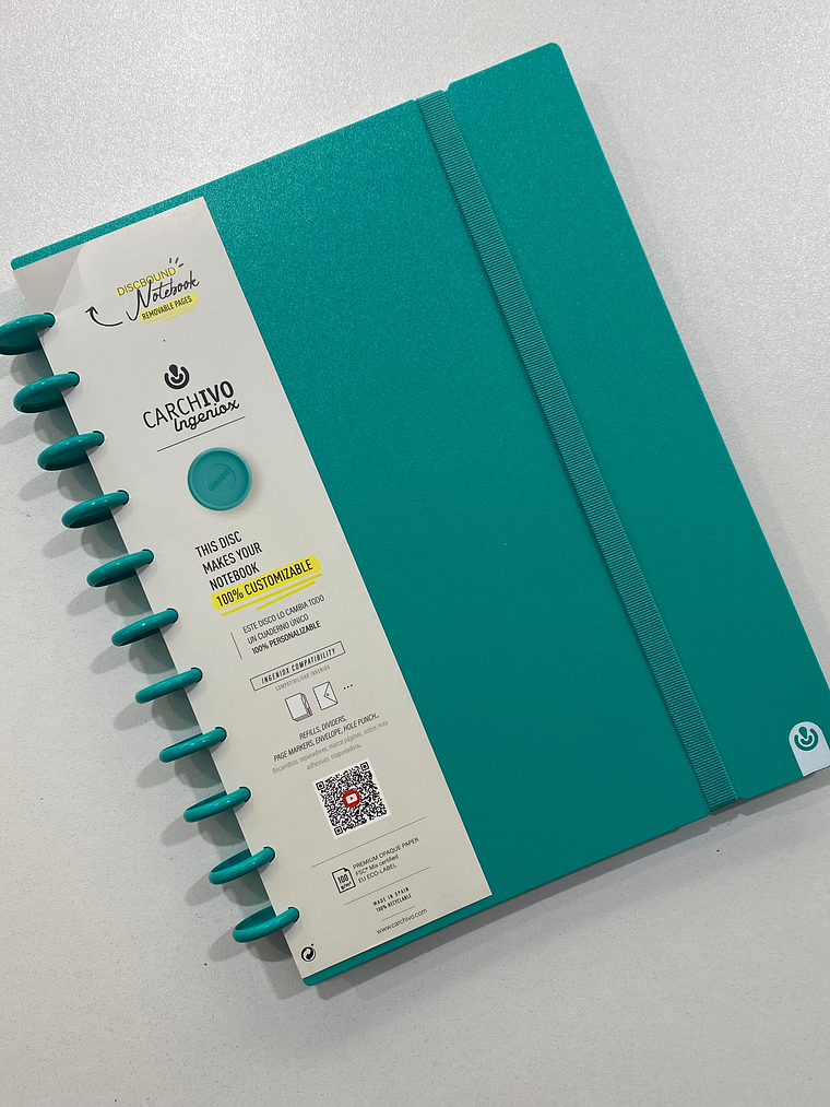 Caderno inteligente A4 Azul esverdeado  1