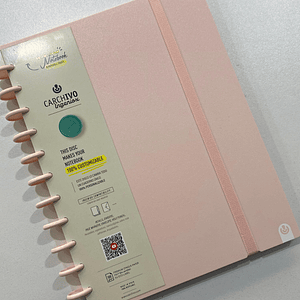 Caderno inteligente A4 rosa claro 