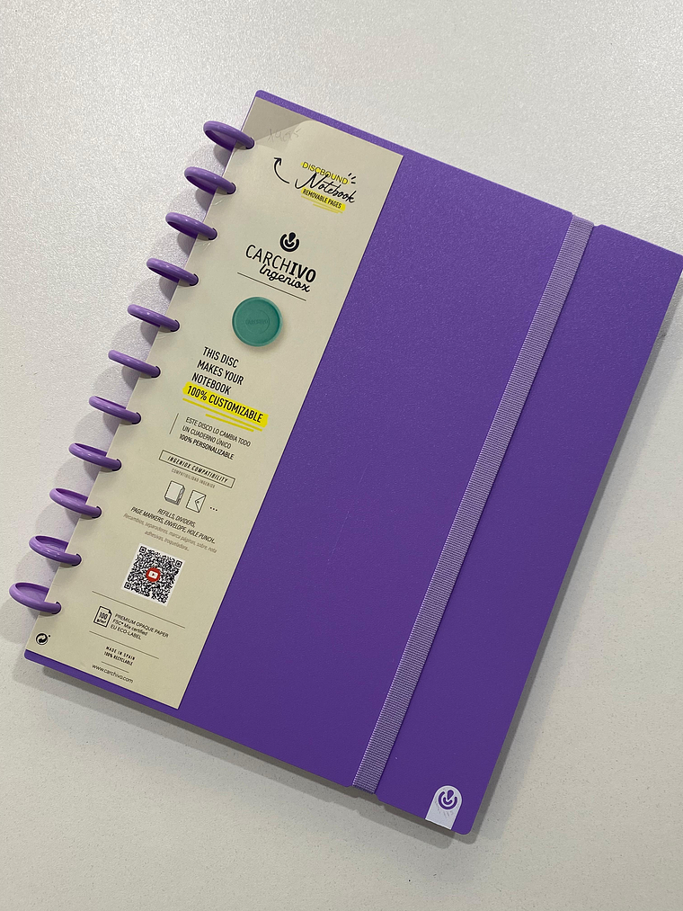 Caderno inteligente A4 roxo  1