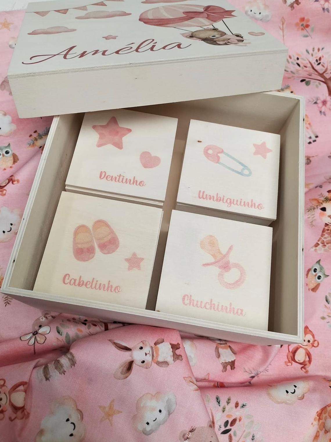 Caixa de lembrancinhas com ursinho  2