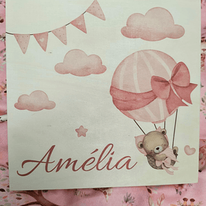 Caixa de lembrancinhas com ursinho 