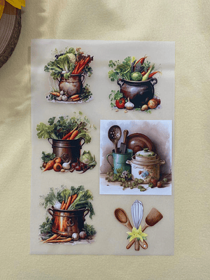 Papel Transfer legumes 