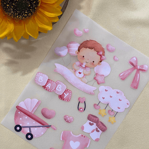 Papel Transfer baby girl