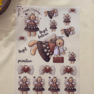 Papel Transfer com anjinhos 