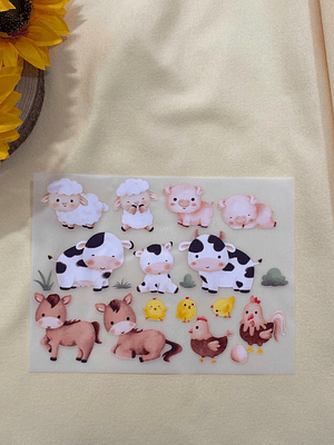 Papel Transfer com animais 