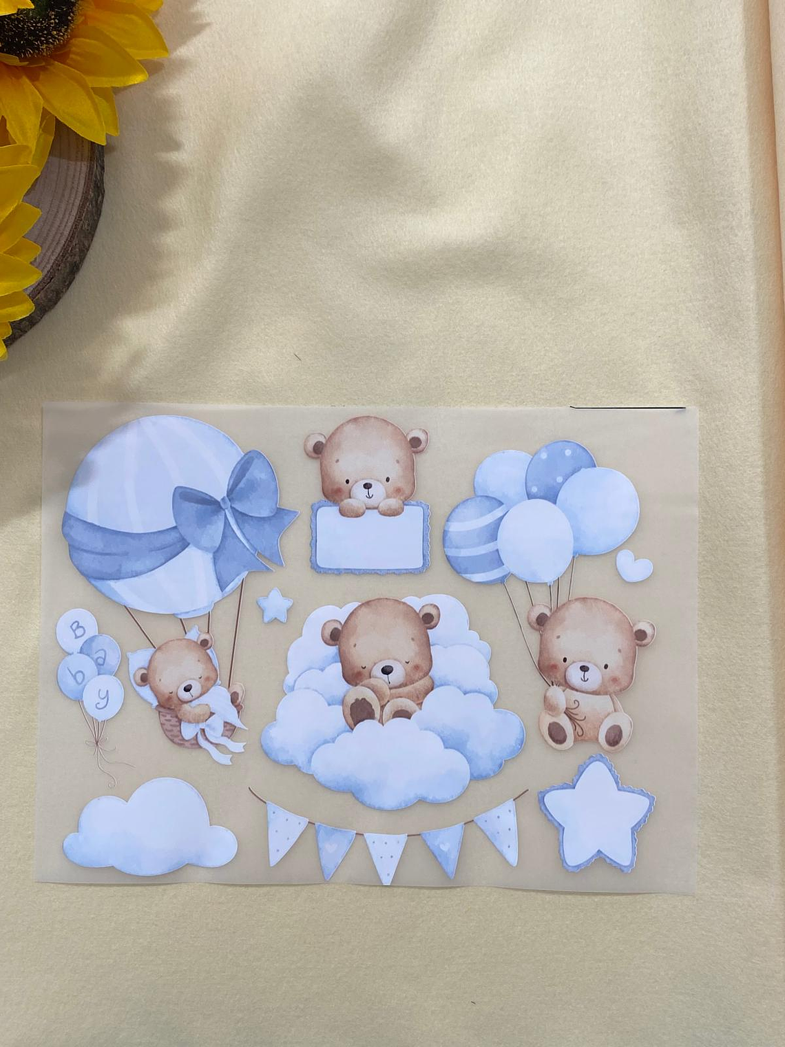 Papel transfer com ursinhos  1