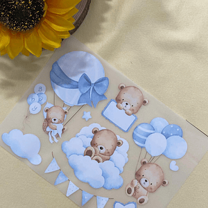 Papel transfer com ursinhos 