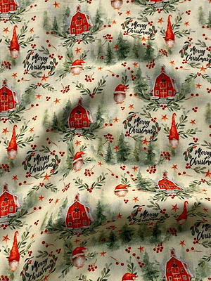Tecido merry Christmas