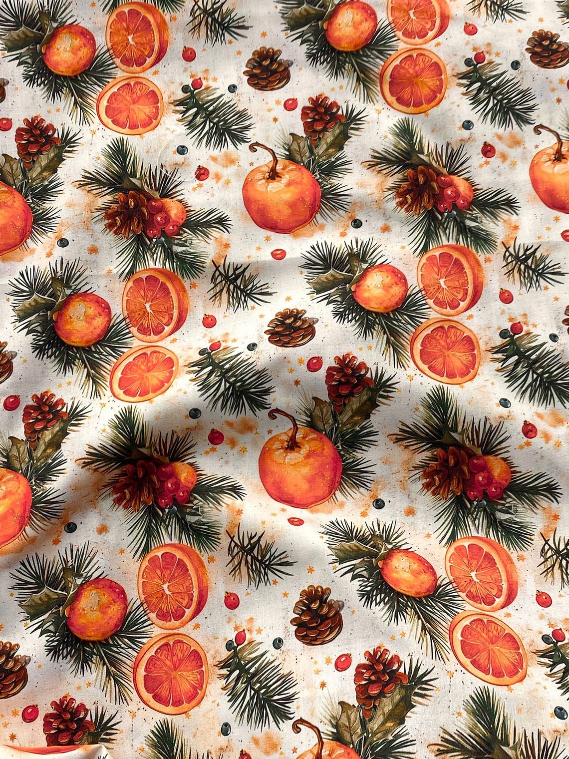 Tecido com laranjas  1