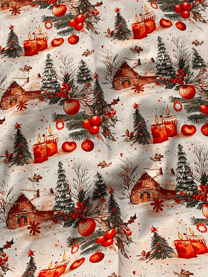 Tecido natalino 