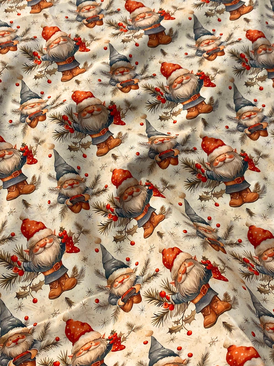 Tecido com gnominhos  1