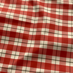 Tecido quadriculado vermelho 