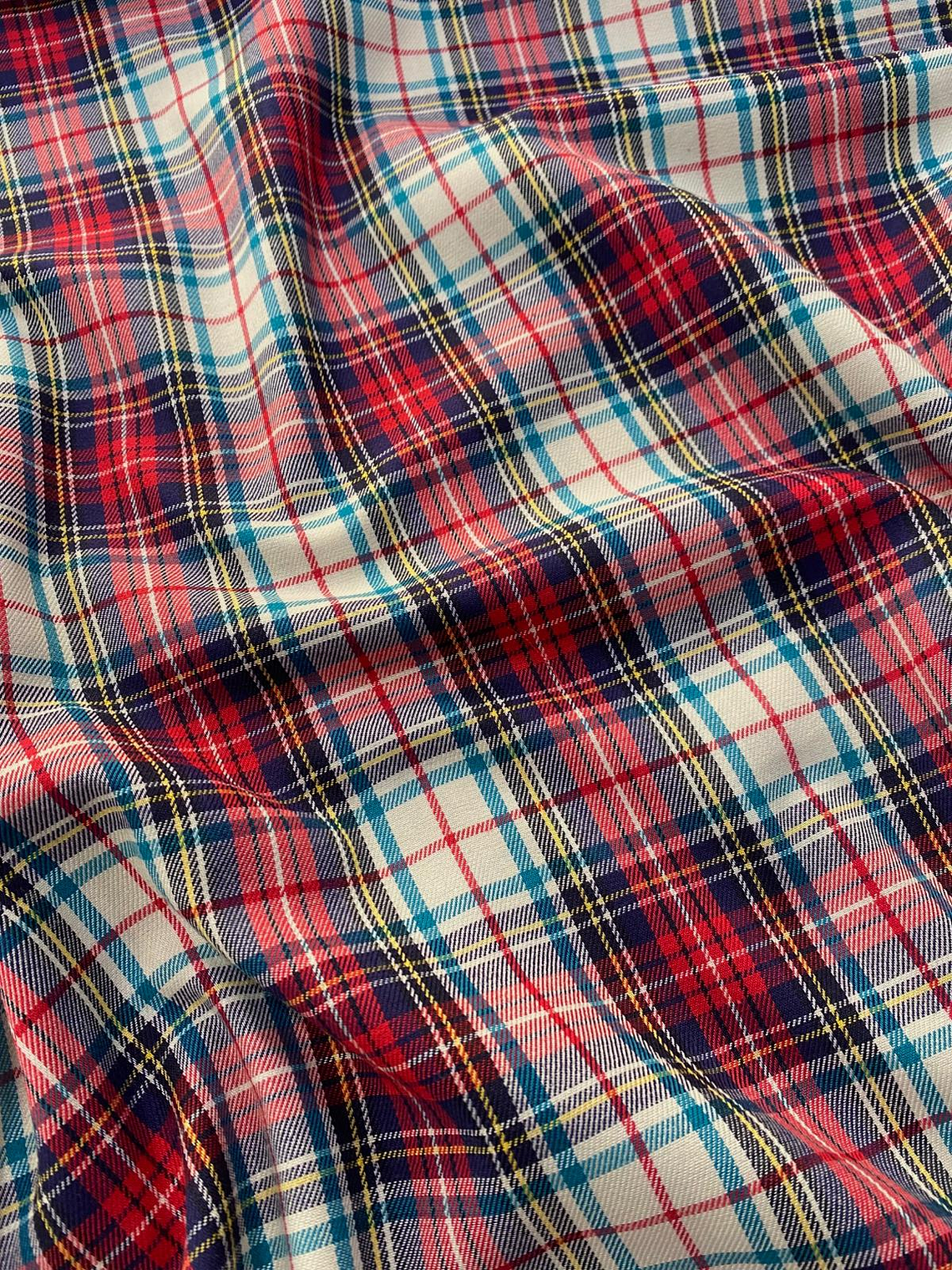 Tecido quadriculado colorido  1