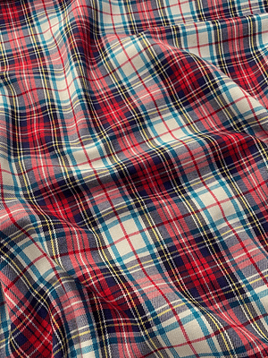 Tecido quadriculado colorido 