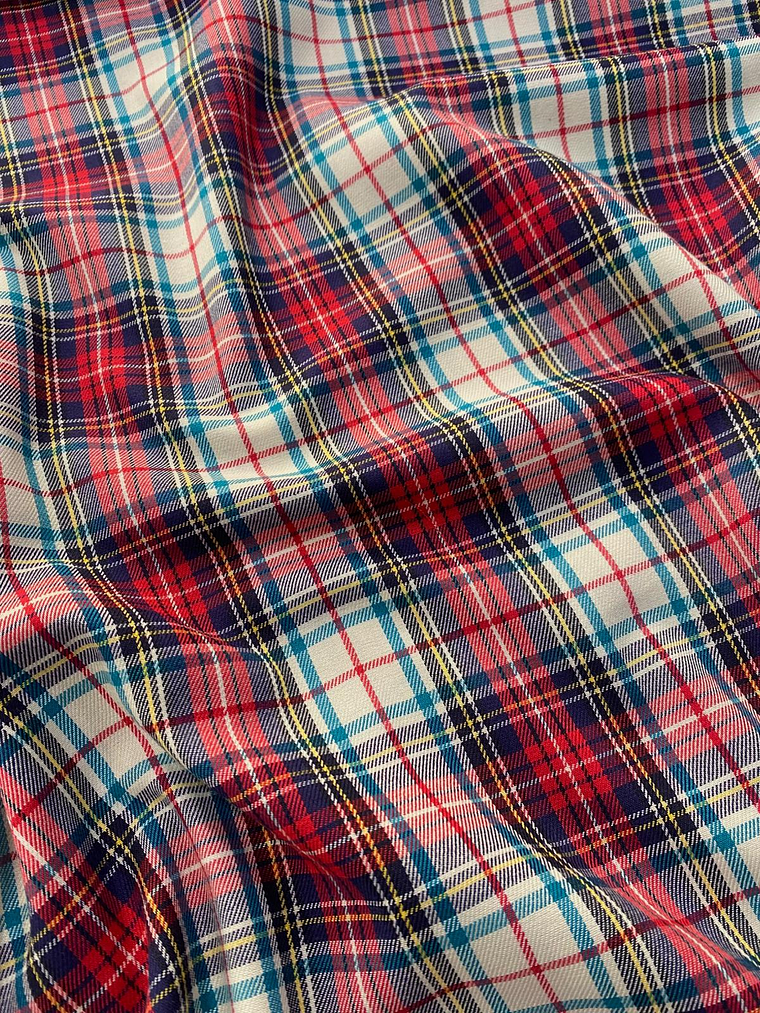 Tecido quadriculado colorido  1