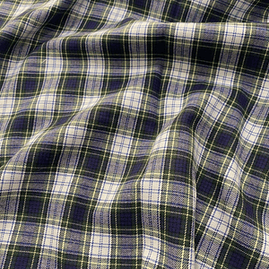 Tecido xadrez azul escuro 
