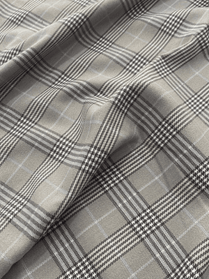 Tecido xadrez cinzento
