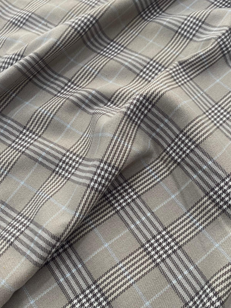 Tecido xadrez cinzento 1