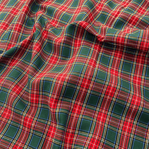 Tecido xadrez com fundo verde 