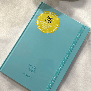 Agenda azul pastel 2025