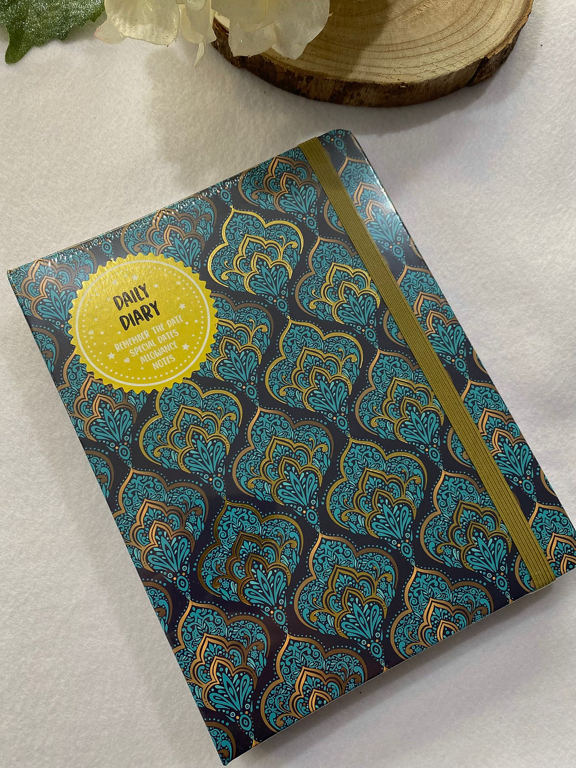 Agenda abstrata com detalhes em dourado 2026 1