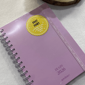 Agenda roxa argolas 2026