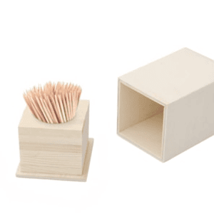 PALITEIRO C/TAMPA 6X6X9CM