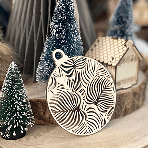 Bola  de natal planta de Adão