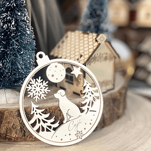 Bola de natal do cãozinho