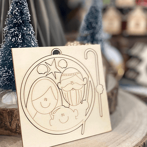 Bola de natal  presépio 