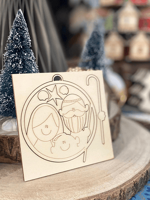 Bola de natal  presépio 