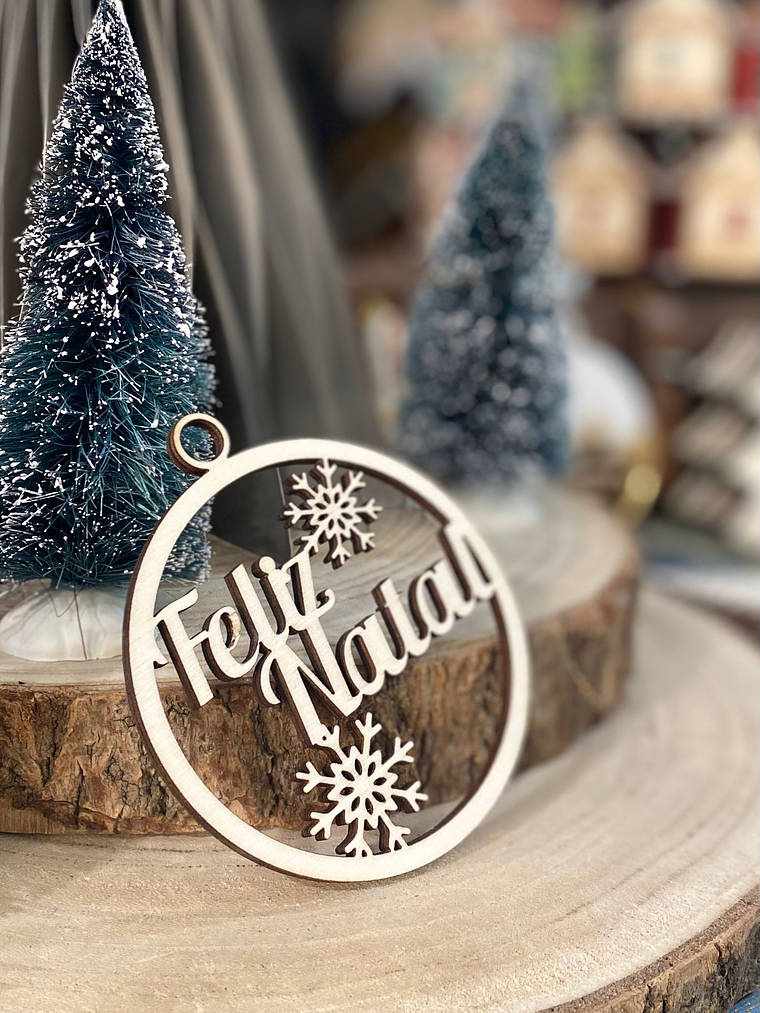 Bola de natal com flocos  1