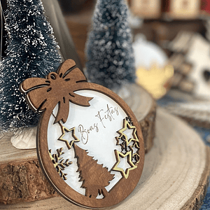 Bola de natal com lacinho