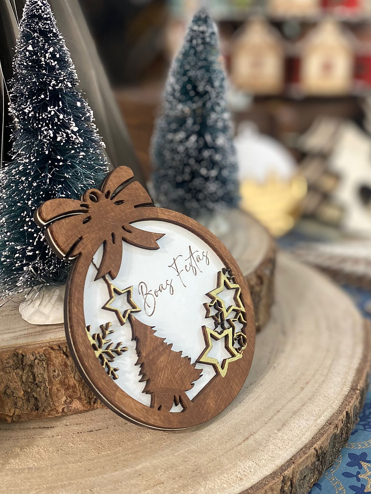 Bola de natal com lacinho 1