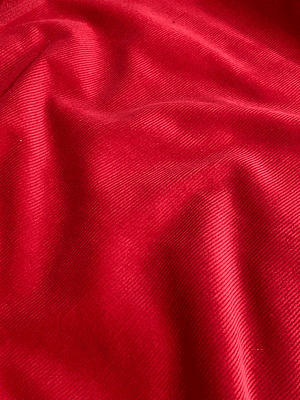 Tecido bombazine vermelho