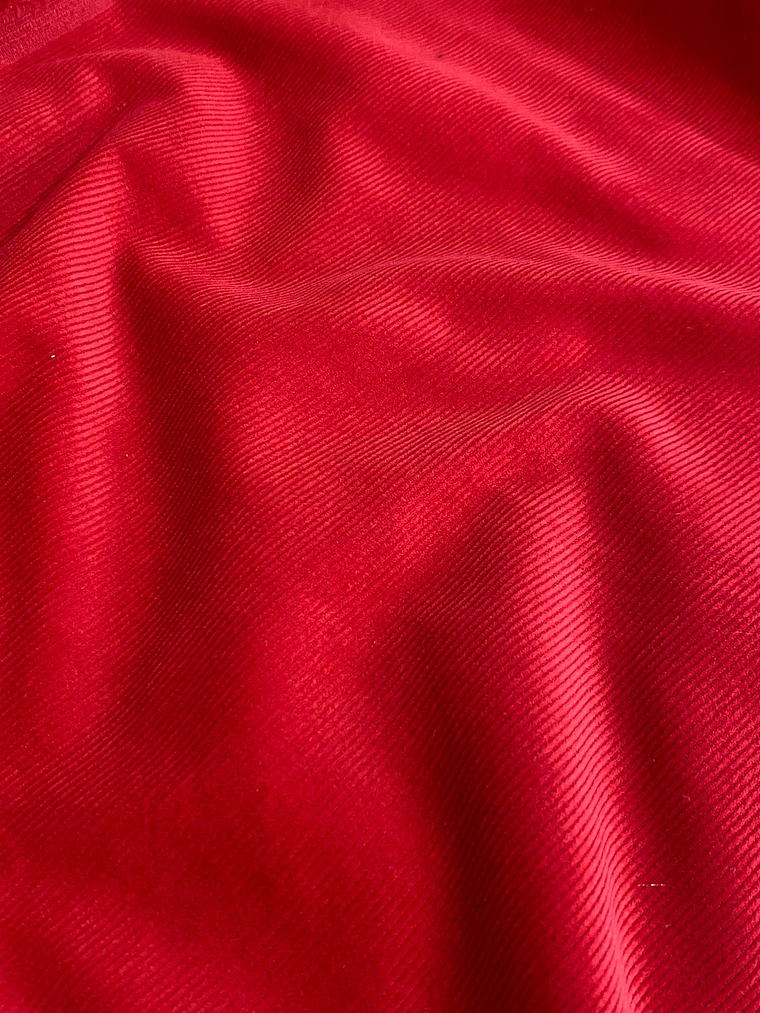 Tecido bombazine vermelho 1