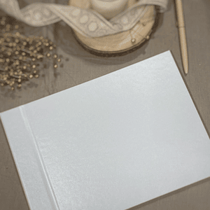 Livro de honra  A4 branco com brilho 
