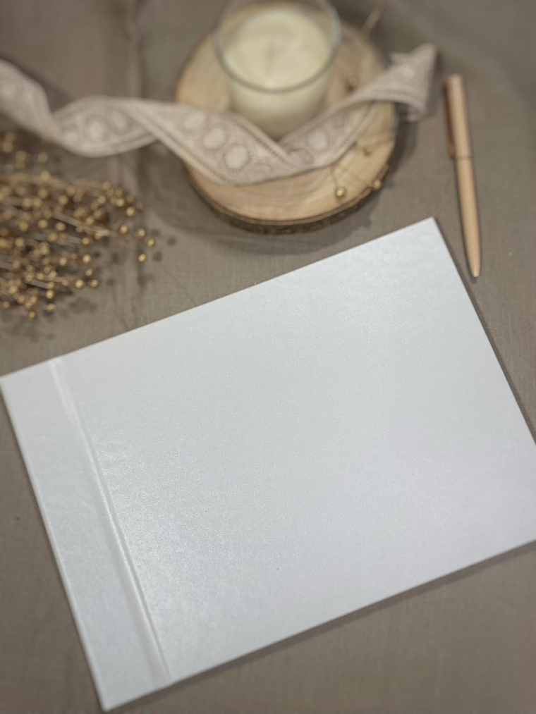 Livro de honra  A4 branco com brilho  1