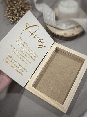 Porta fotos em livro para os avós 