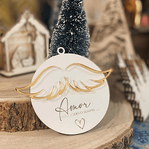 Bola de Natal asas de anjo 