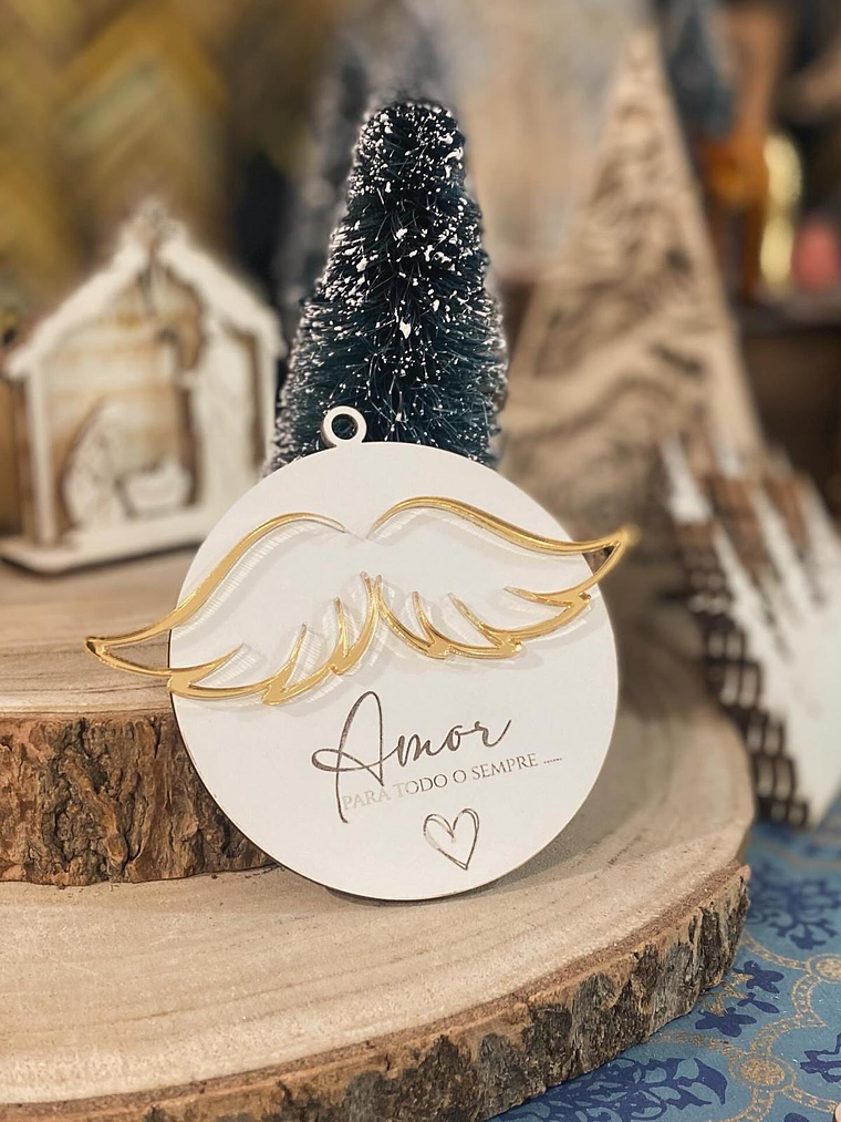 Bola de Natal asas de anjo  1