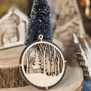 Bola de Natal com rena 