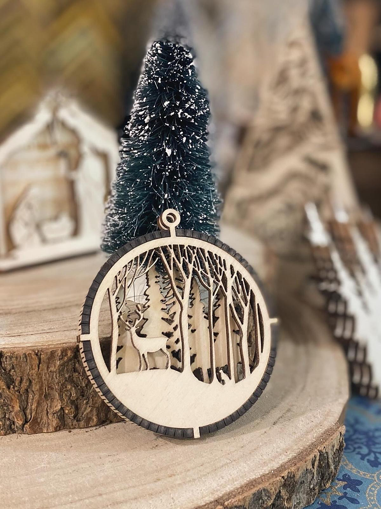 Bola de Natal com rena  1