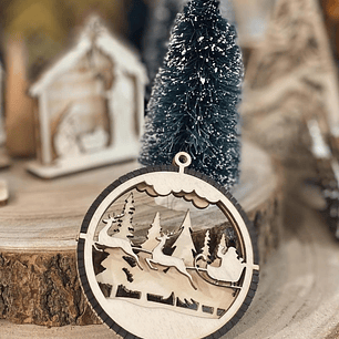 Bola de Natal com trenó 