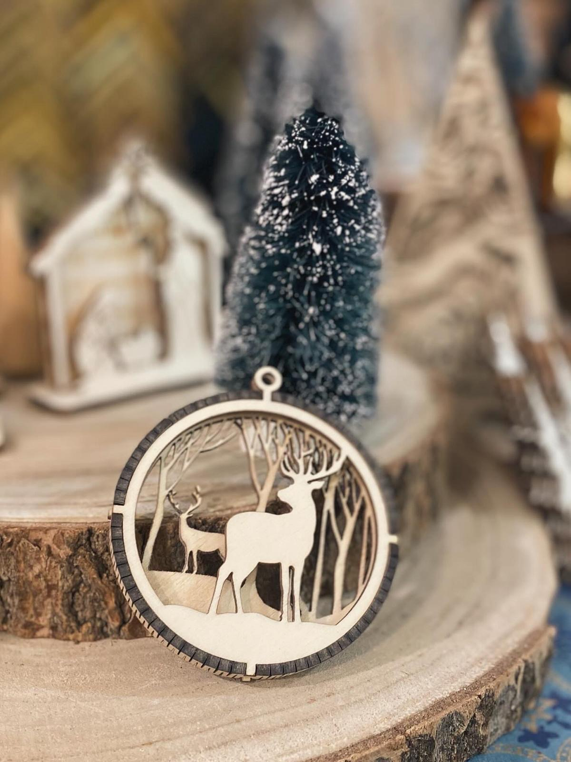 Bola de Natal com renas  1