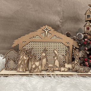 Presépio em madeira 